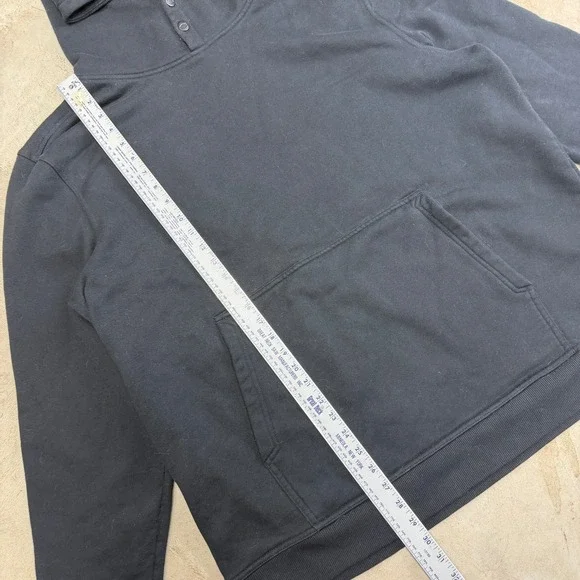 BRUNT The Shevlin Hoodie Black 3X Large Snap Neck Cotton Polyester Blend - Picture 4 of 9